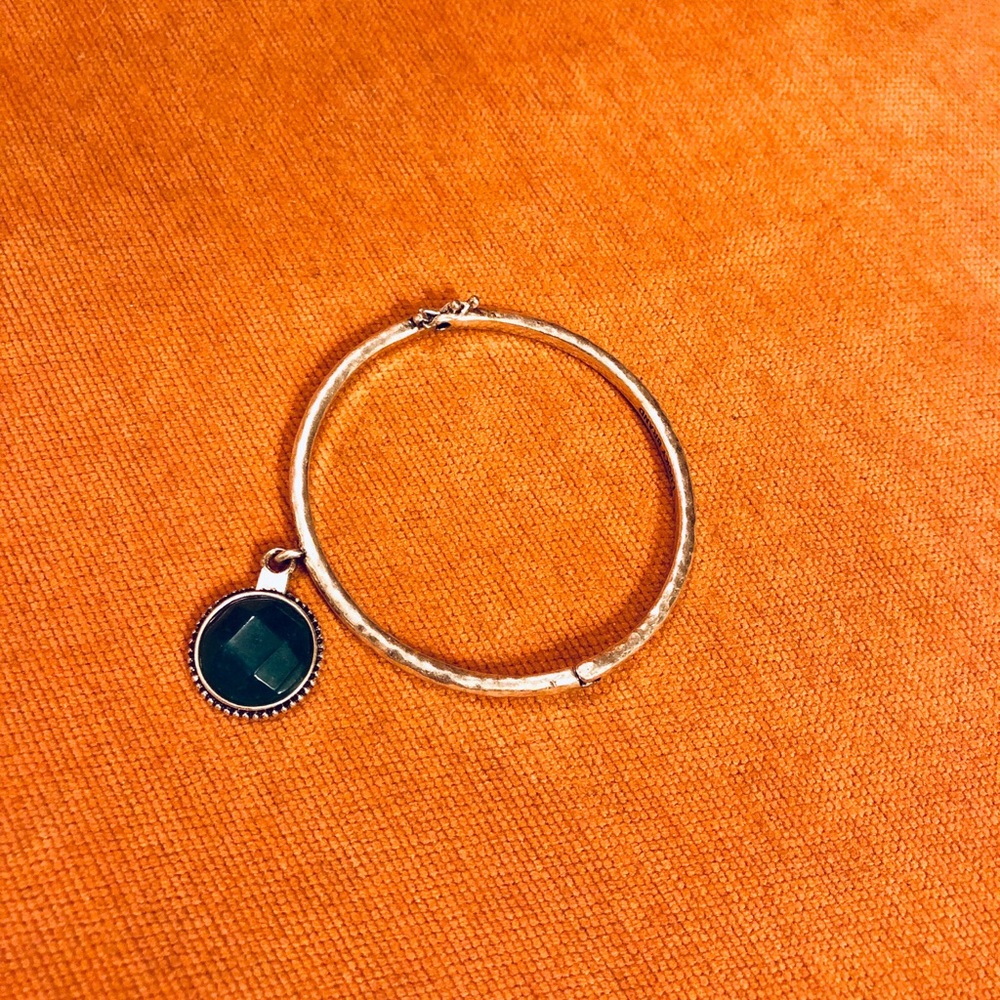 Lucky Brand Teal Stone Bangle
